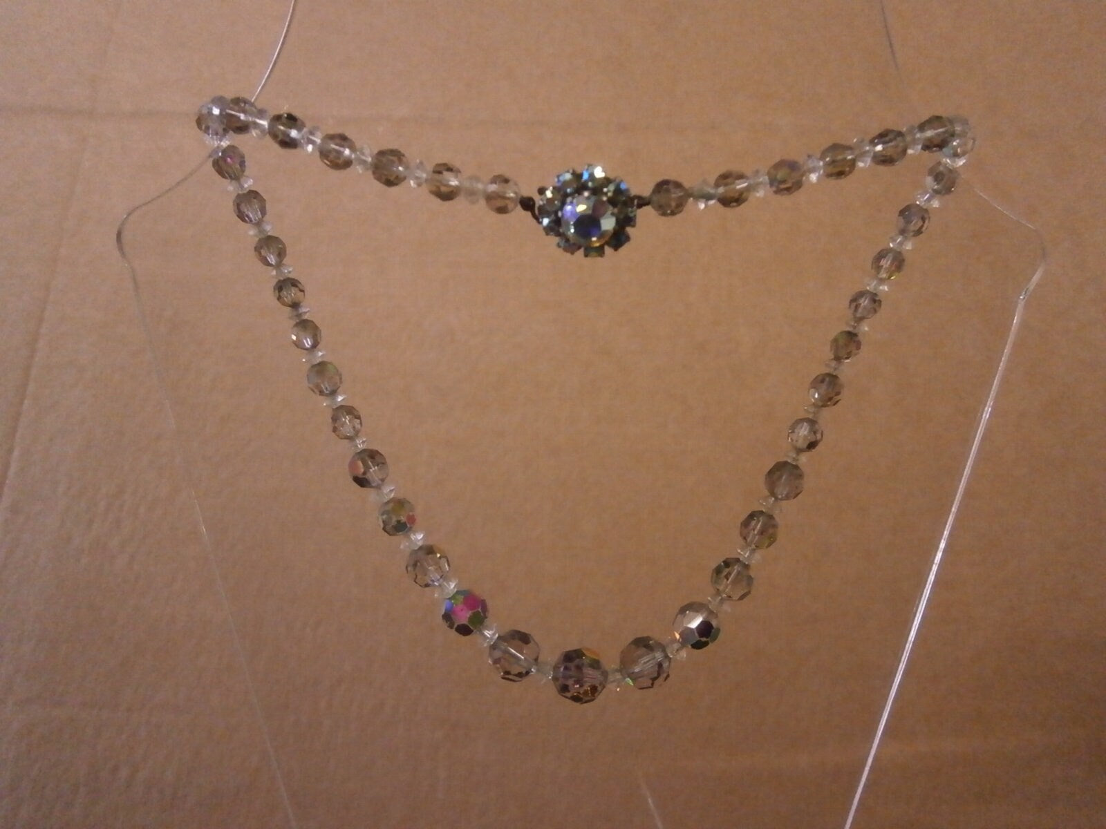 Crystal Glass Necklace - Vintage