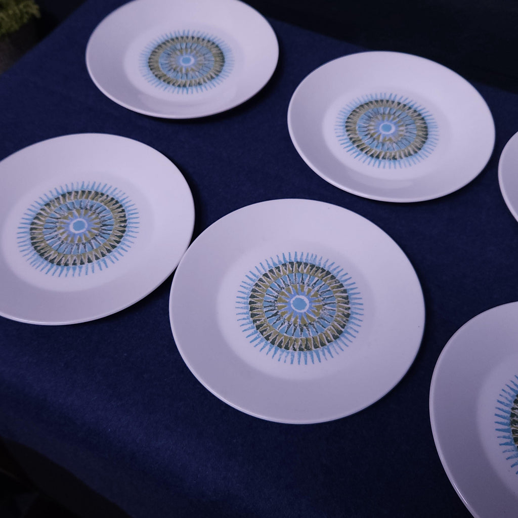 J G Meakin Aztec, Set of 8 Side Plates