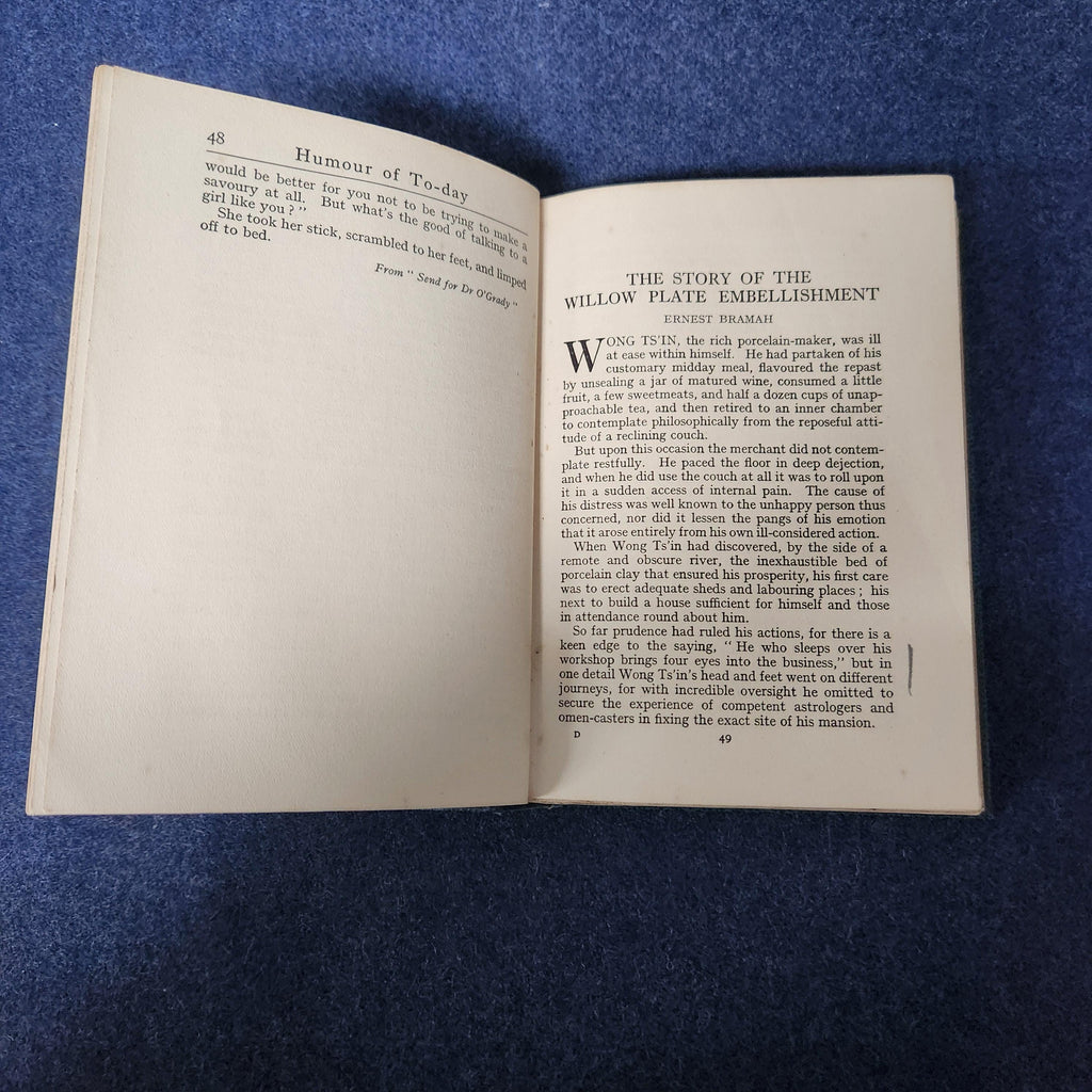 Humour of Today - Selected by F H Pritchard - George G Harrap 1927