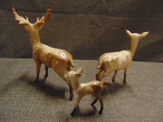 Beswick Deer Family - Stag, Doe and Fawn