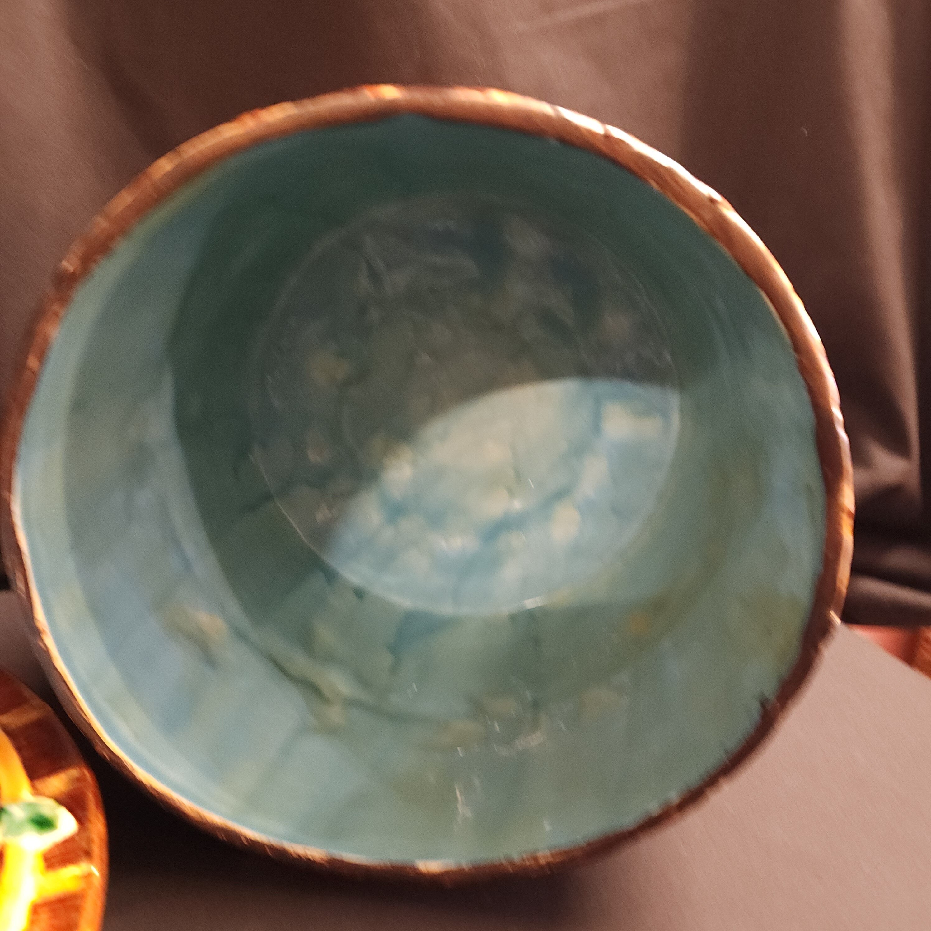 Majolica Cheese Keeper, Fence and Vine, In the Manner of George Jones Circa Early 1900's