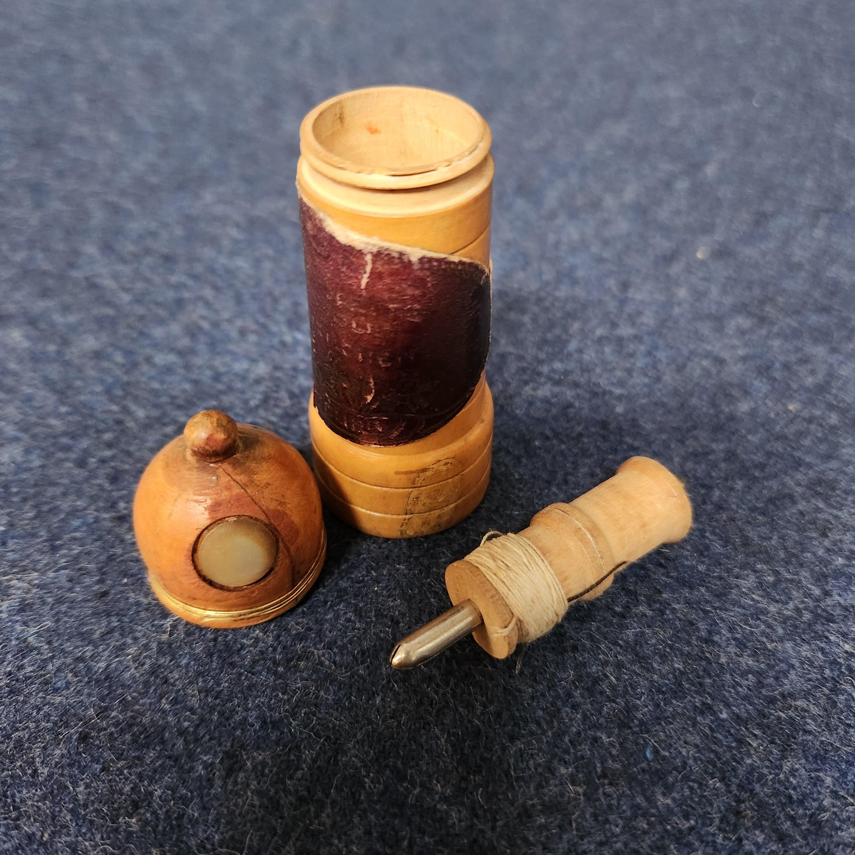 19th Century German Etui: Antique Sewing Case