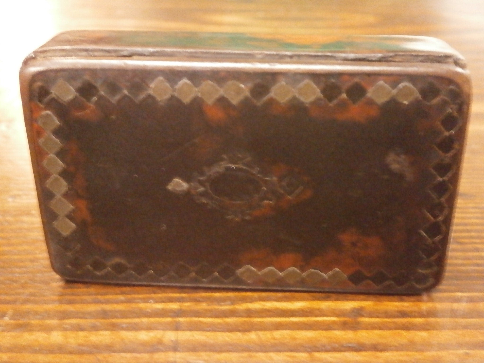 Georgian Paper Mache Snuff Box