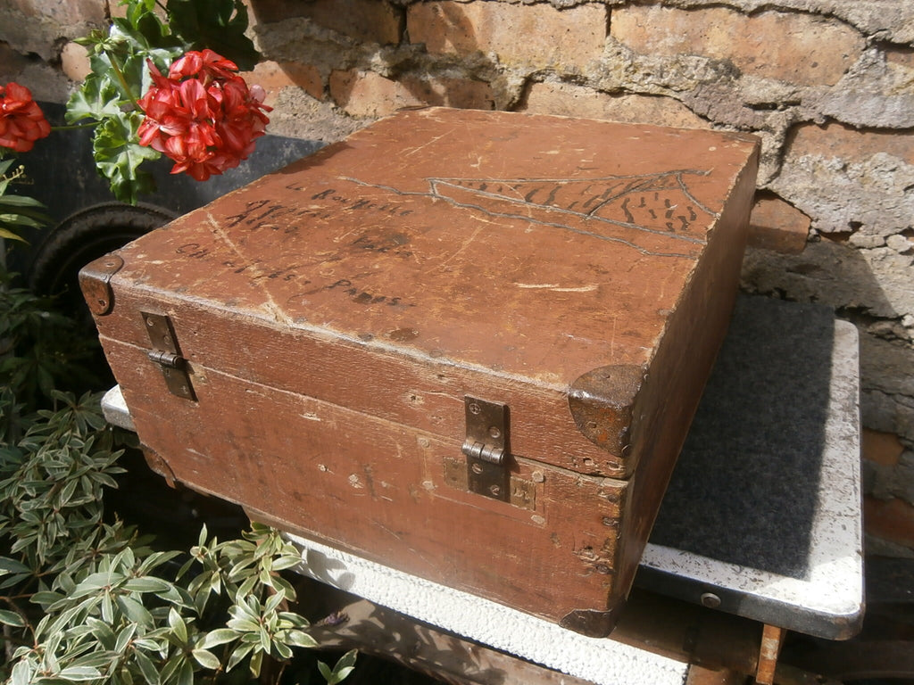 Vintage French Wooden Case