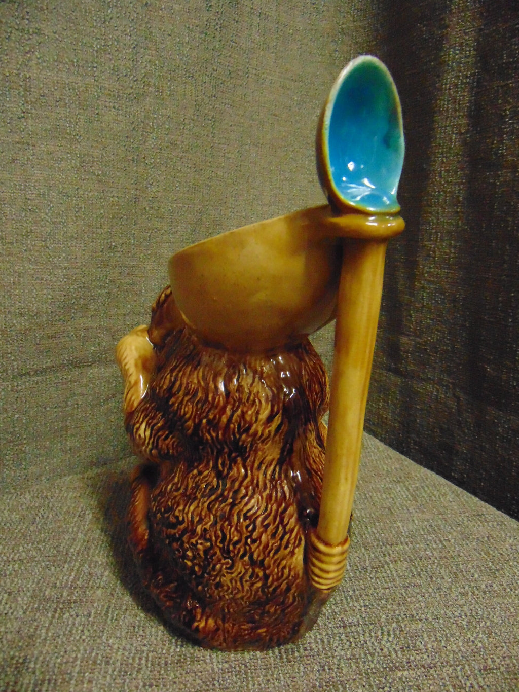 Joseph Holdcroft Majolica Bear Jug - Victorian circa 1875