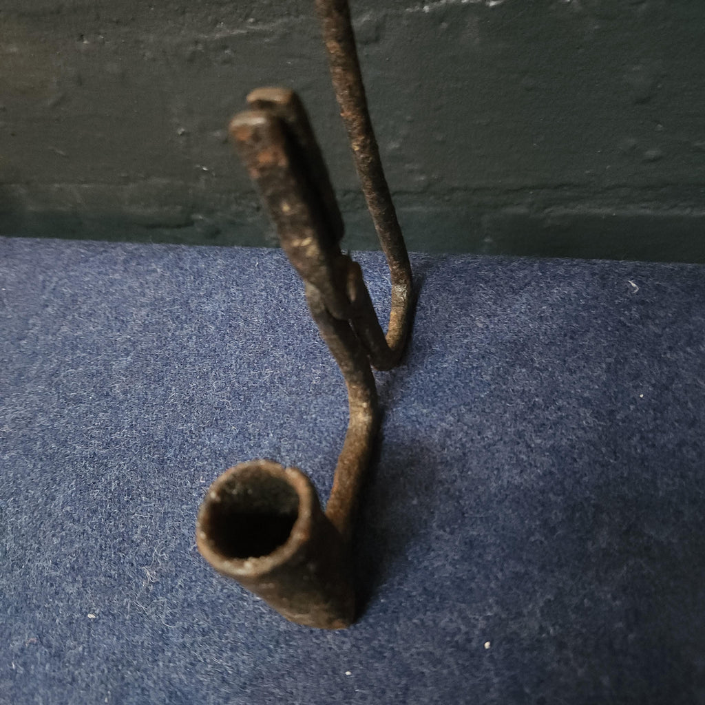 Welsh Hanging Rushlight and Candle Holder, circa late 18th Century