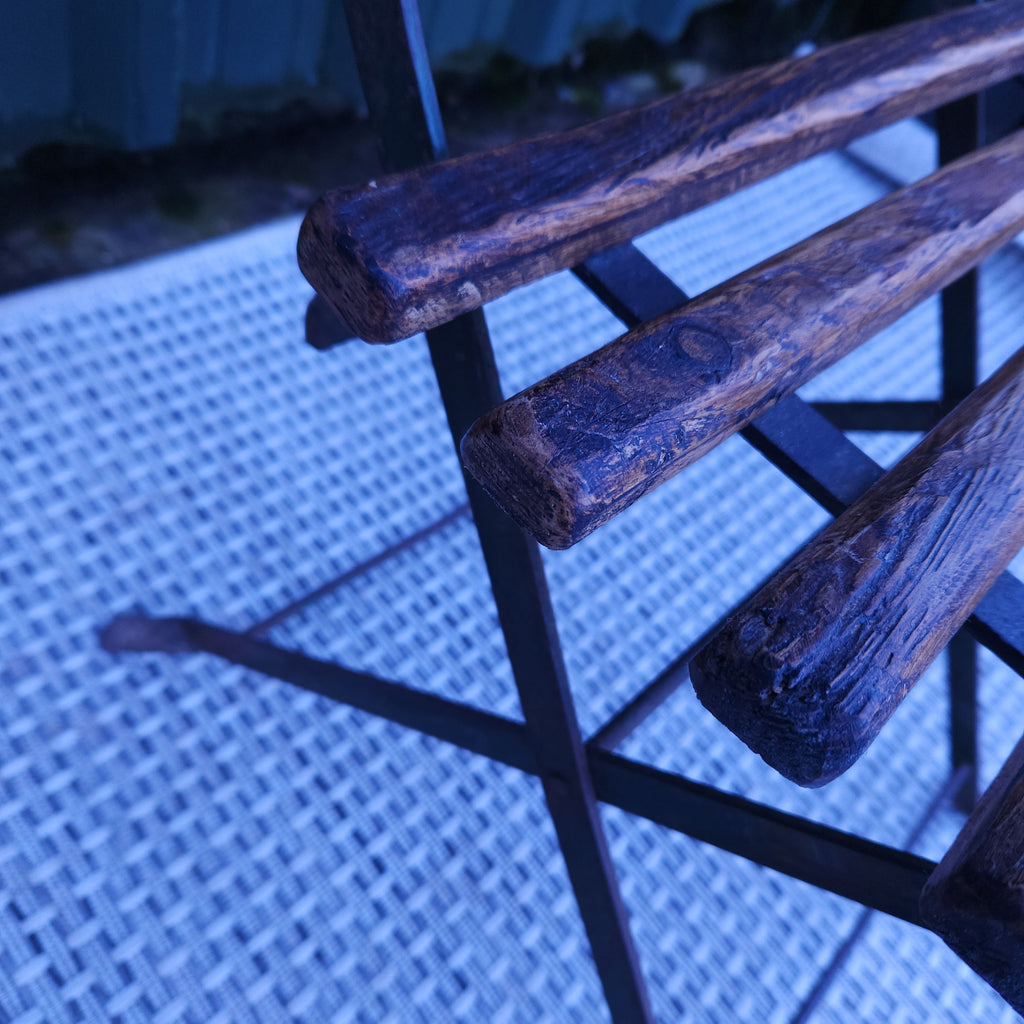 Set 4 Folding Chairs Circa Early 20thC