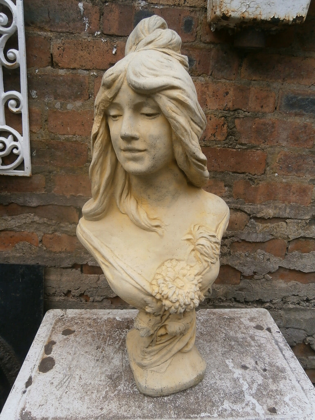 Large Cast Stone Bust