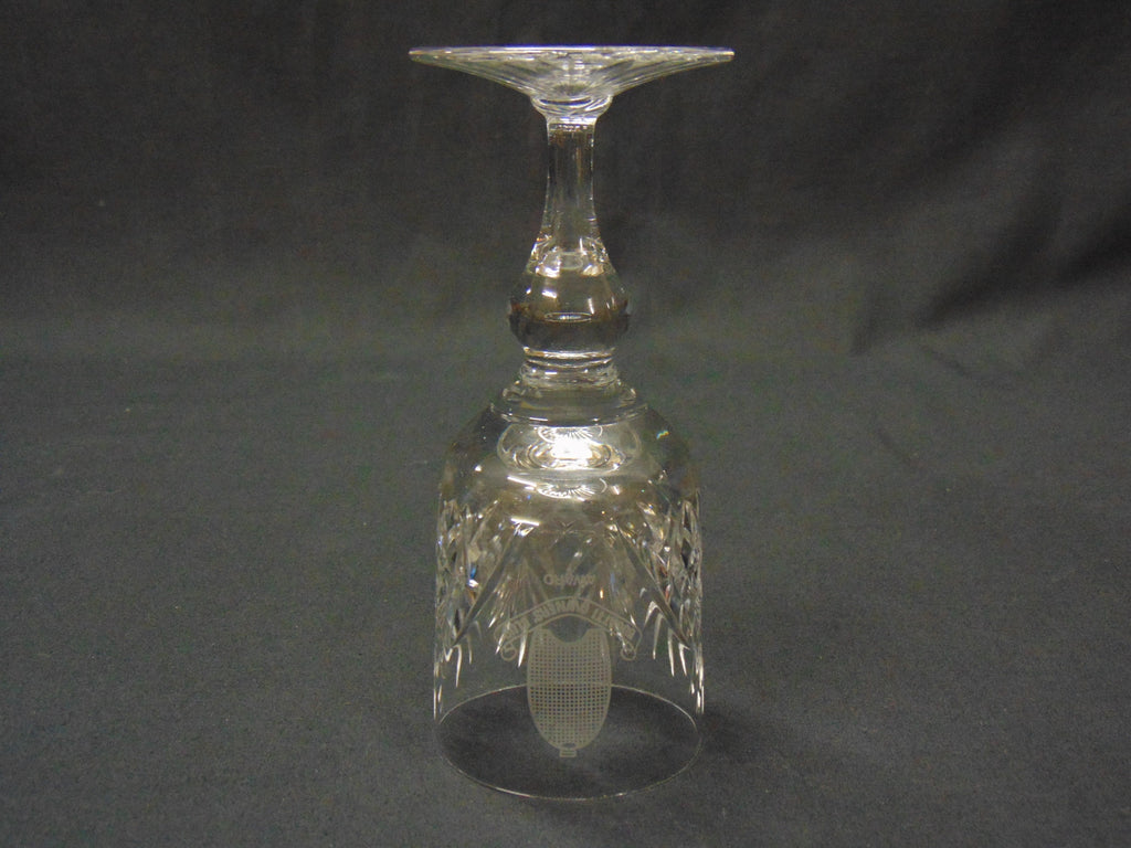 Heavy Cut Glass Wine Glass for the Bugatti Owners Club Award