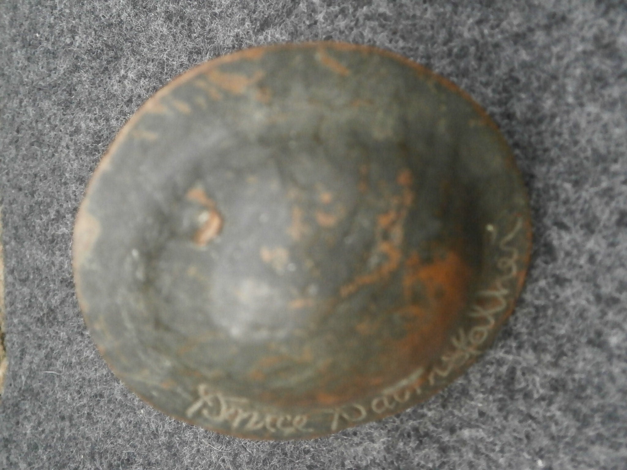 Antique Patinated Bronze Old Bill Car Mascot - Bruce Bairnsfather