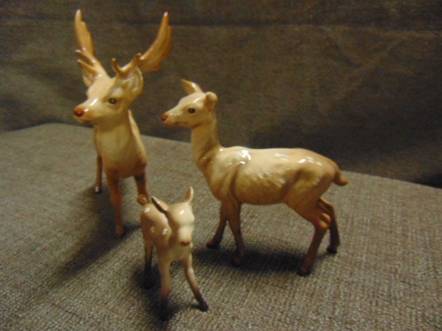 Beswick Deer Family - Stag, Doe and Fawn