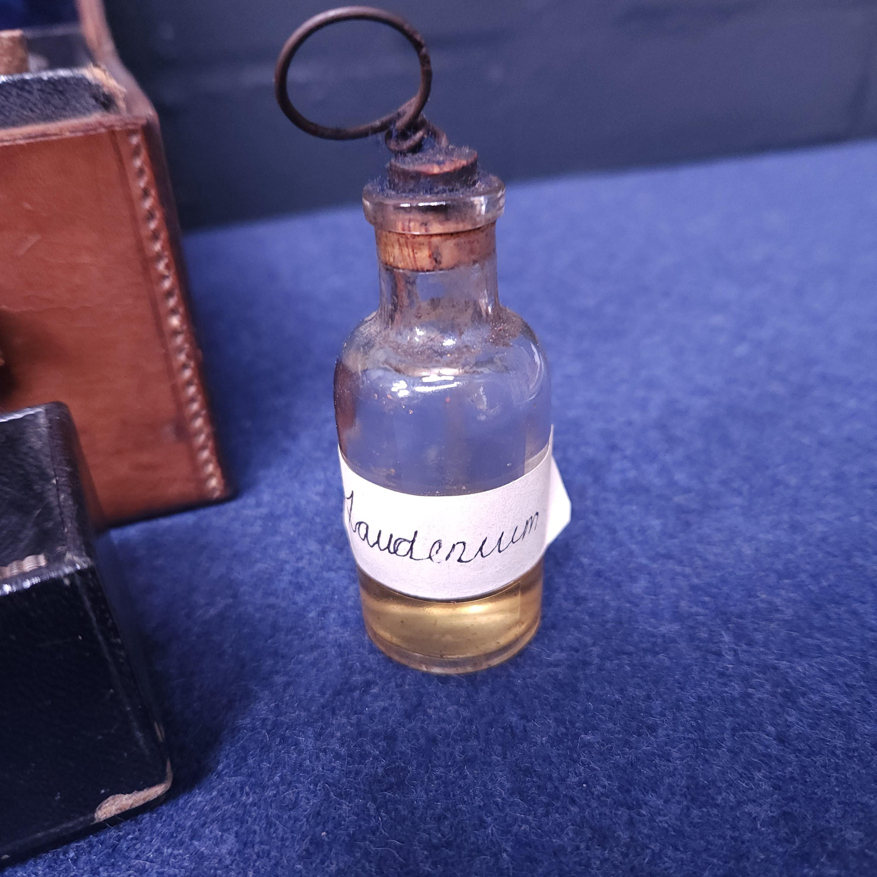 Victorian Apothecary Leather Case & Contenets