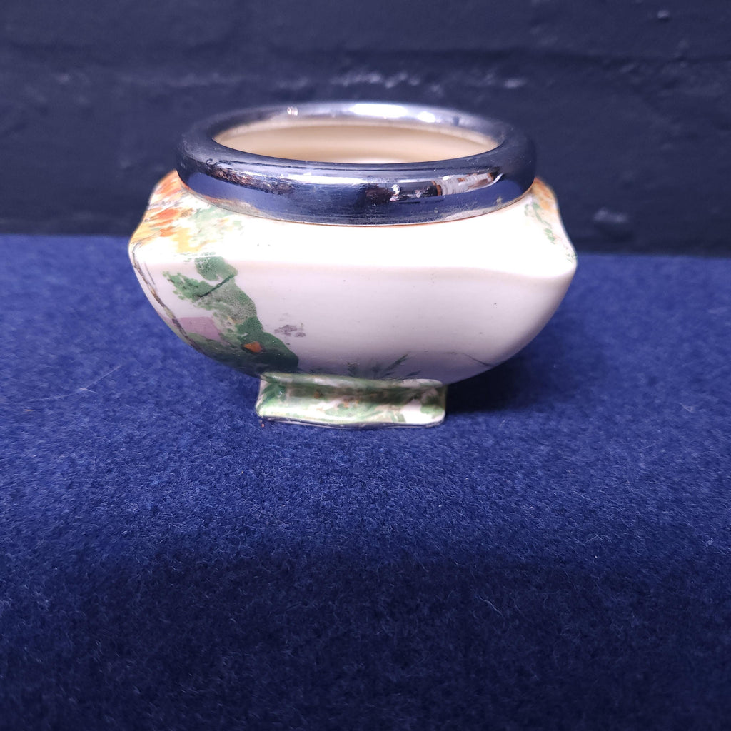 Art Deco Hand Painted Paradise Sugar Bowl