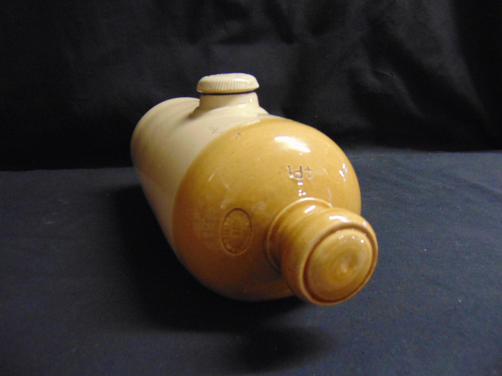 Late 19thC Stoneware Hot Water Bottle - Vince Powell & Co, Bristol