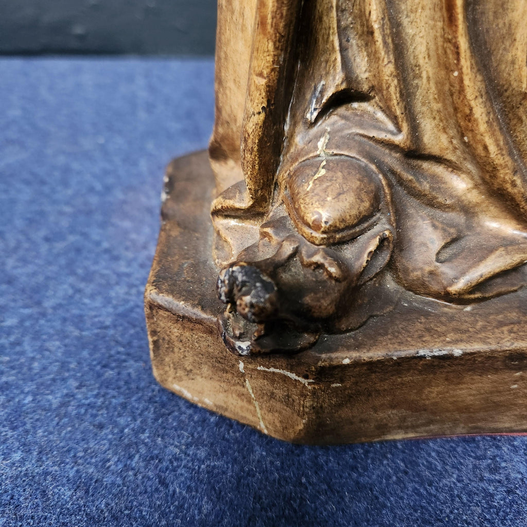 Our Lady of Flanders Plaster Statue, French