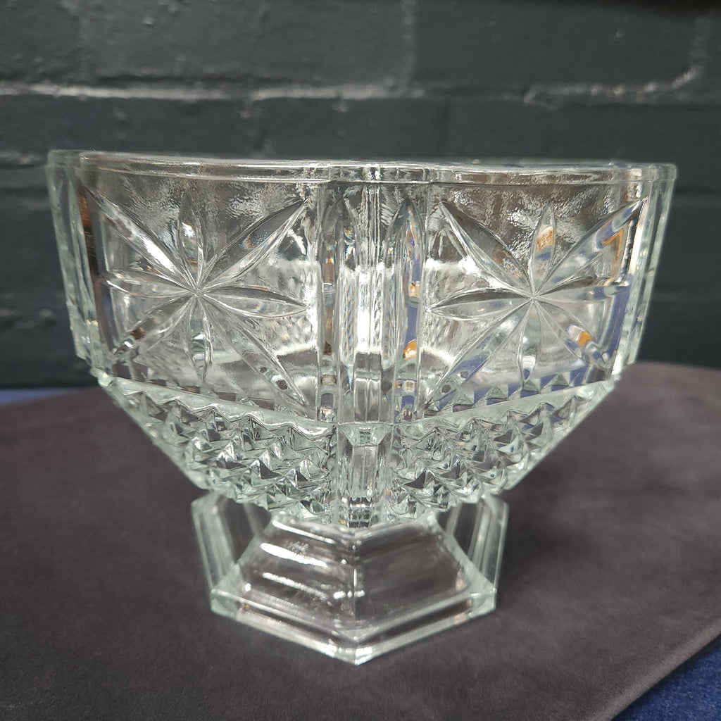 Italian Pressed Glass Decorative Bowl