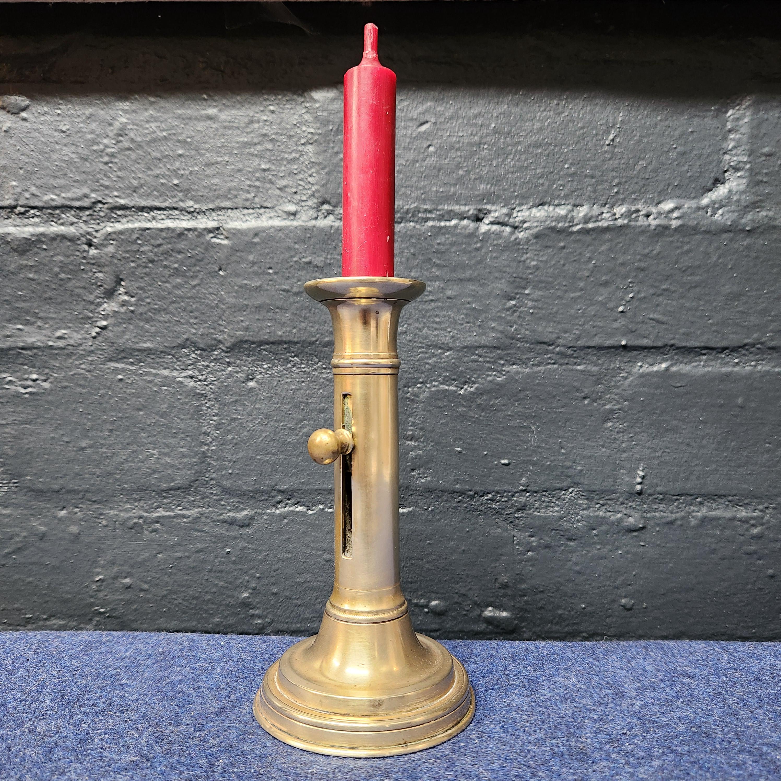 Georgian Brass Candlestick - Slide Adjuster