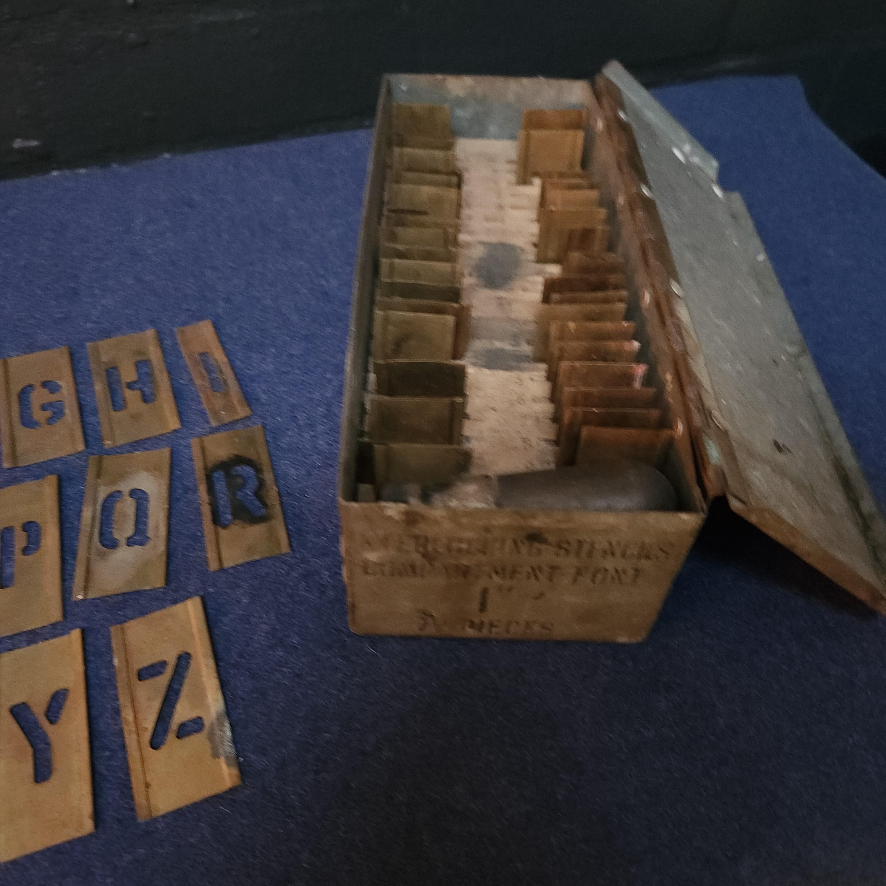 Industrial Linking Stencil Set - Circa 1940/50's