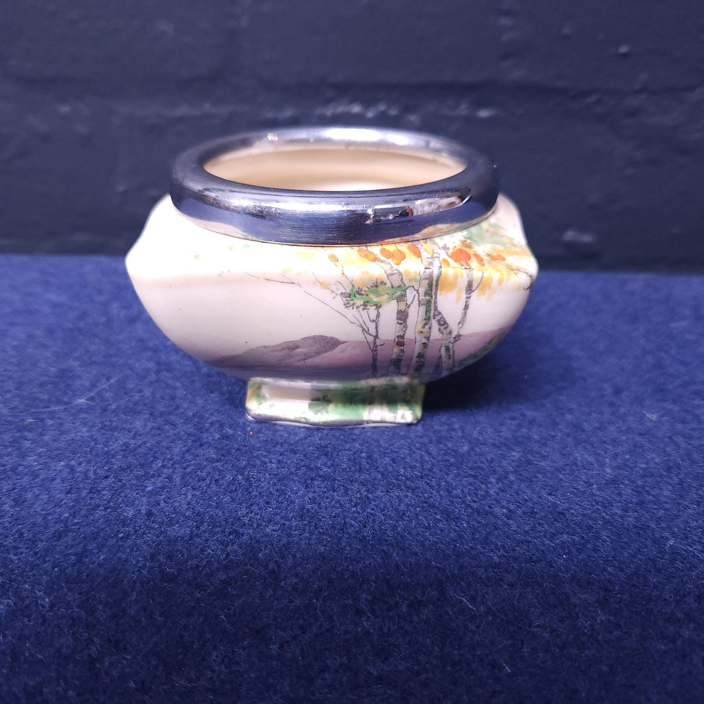 Art Deco Hand Painted Paradise Sugar Bowl
