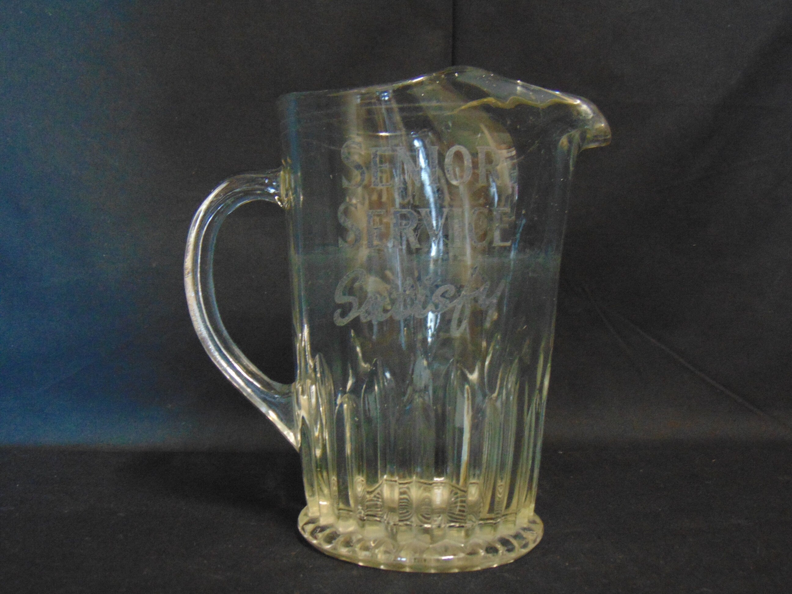 Senior Service Advertising Water Jug - Bar Ware - Vintage