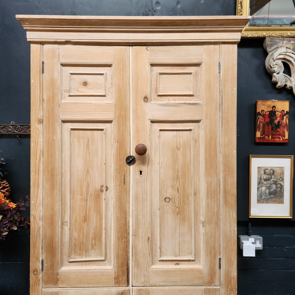 Georgian Stripped Pine Housekeepers Cupboard