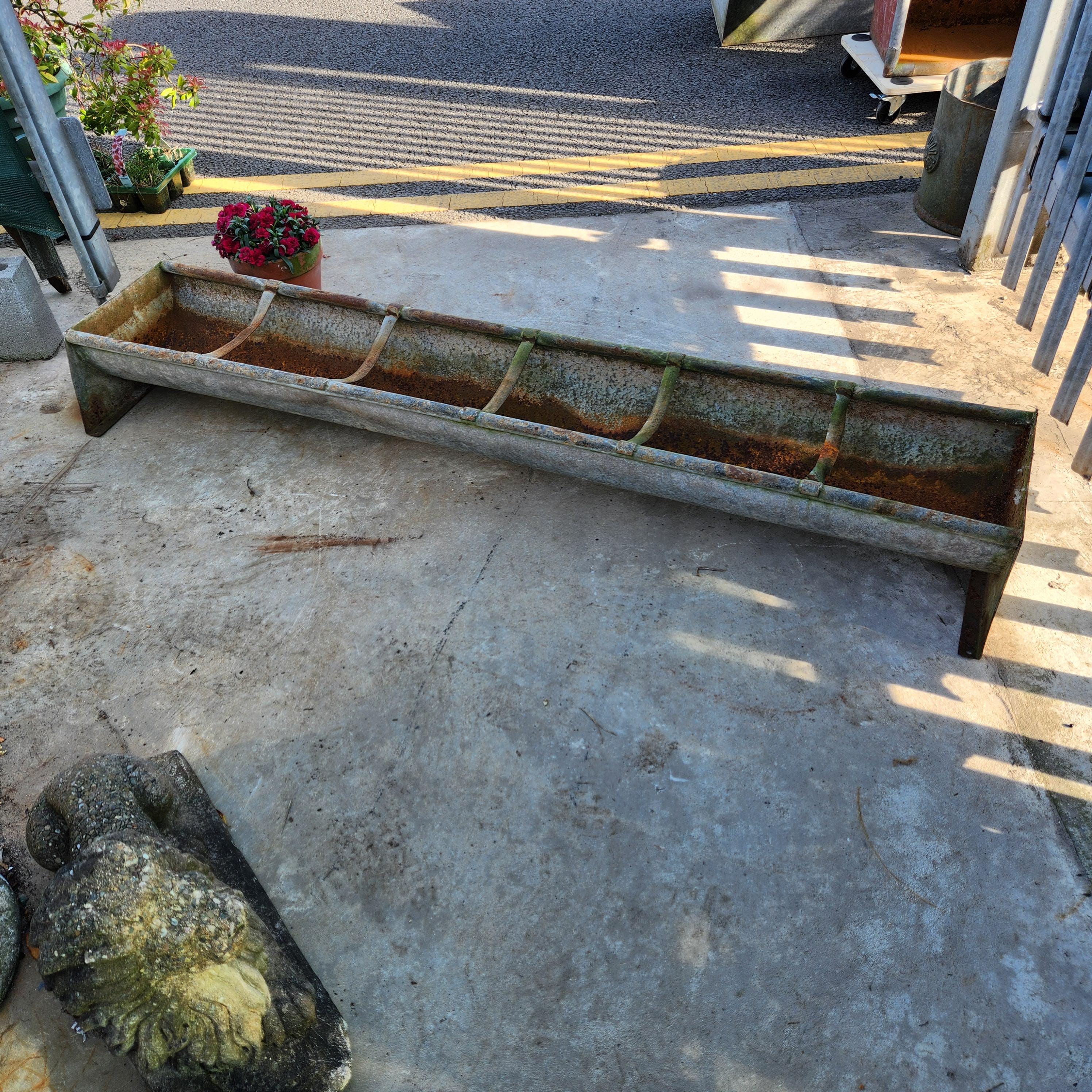 Galvanised Farmyard Animal Feeder