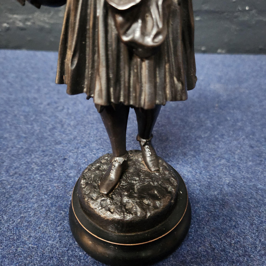 French Bronzed Spelter Figure, Emile Bruchon 1806 - 1895