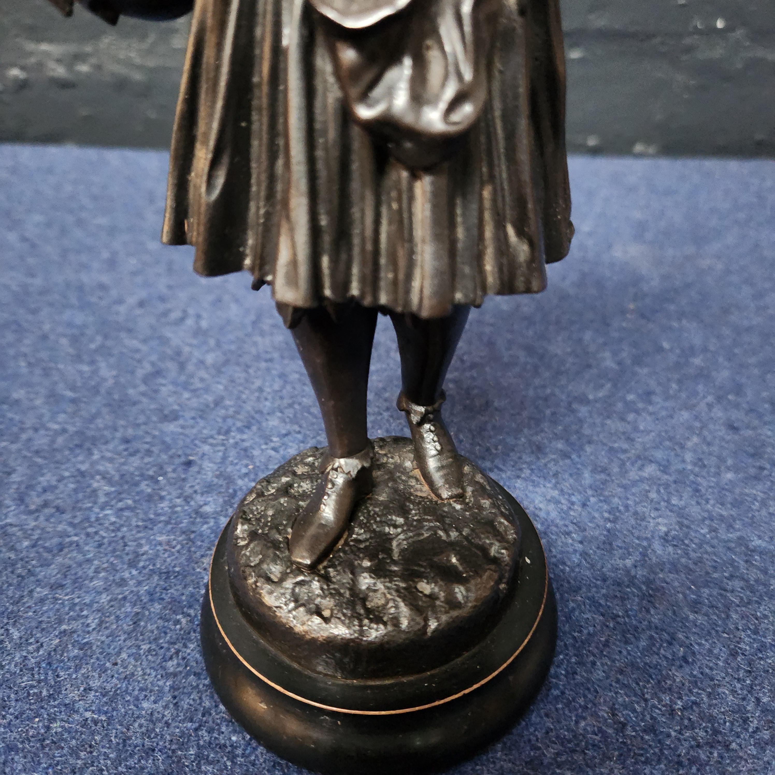 French Bronzed Spelter Figure, Emile Bruchon 1806 - 1895