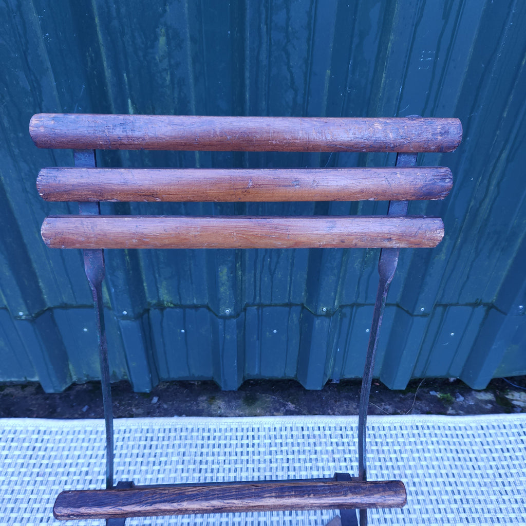 Set 4 Folding Chairs Circa Early 20thC