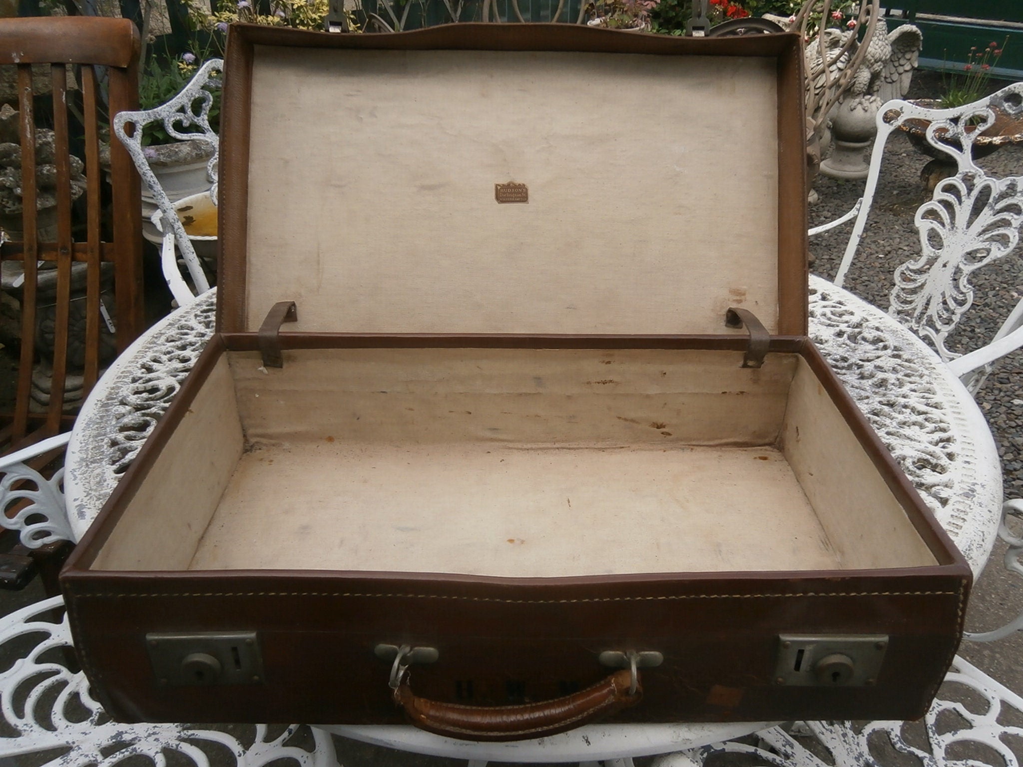 Vintage Leather Suitcase