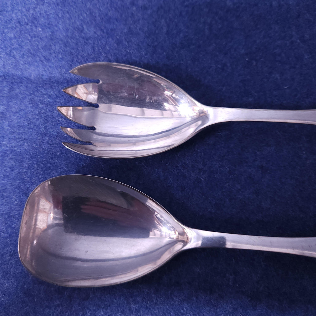 Devonware & Silverplate Salad Servers, Victorian
