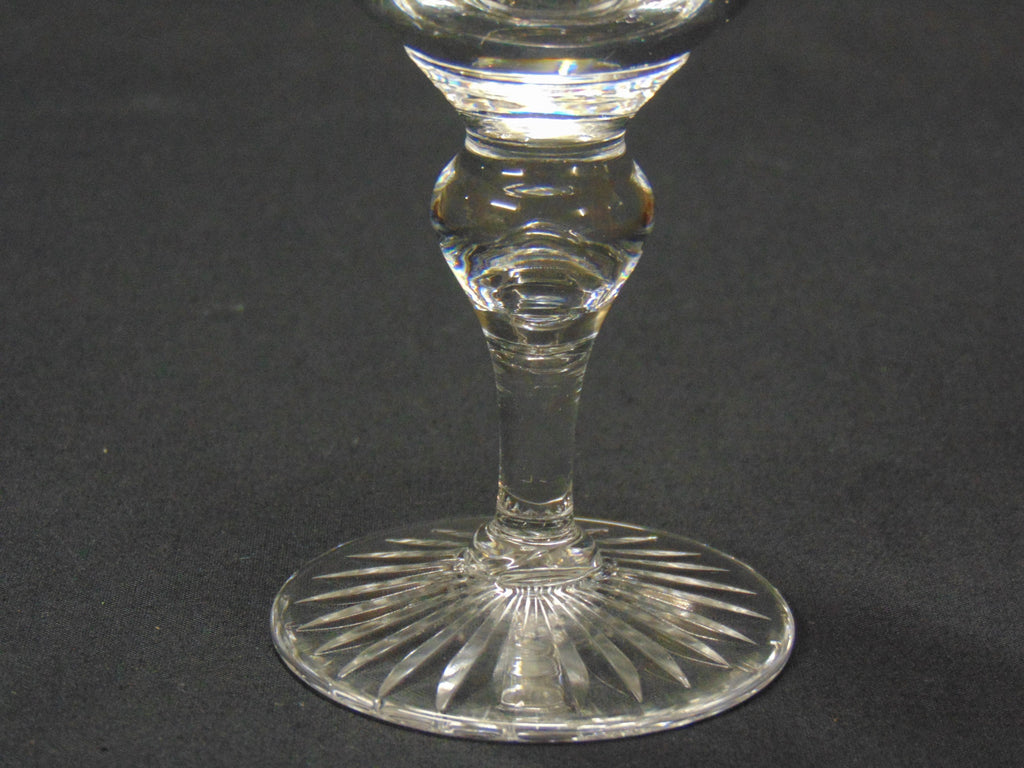 Heavy Cut Glass Wine Glass for the Bugatti Owners Club Award