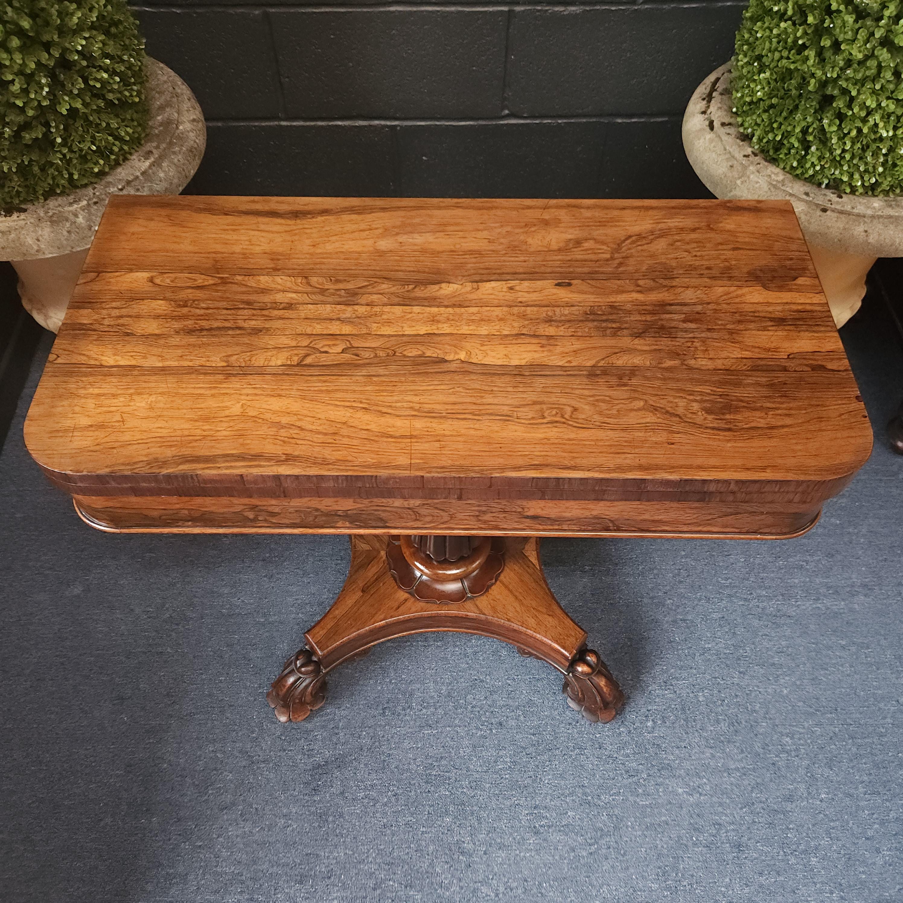 Early 19thC Rosewood Tea Table