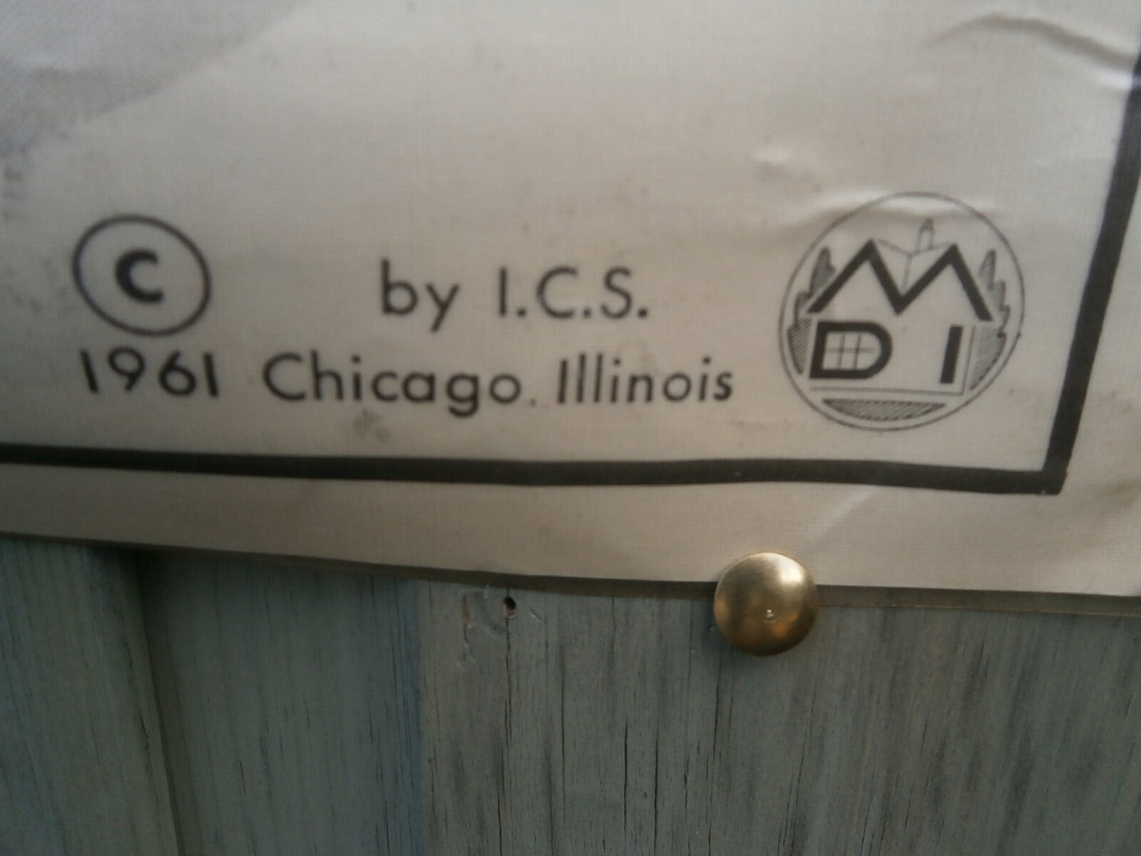 C1961 ICS Chicago, Biological Double Sided Chart Of Insects & Insectivores