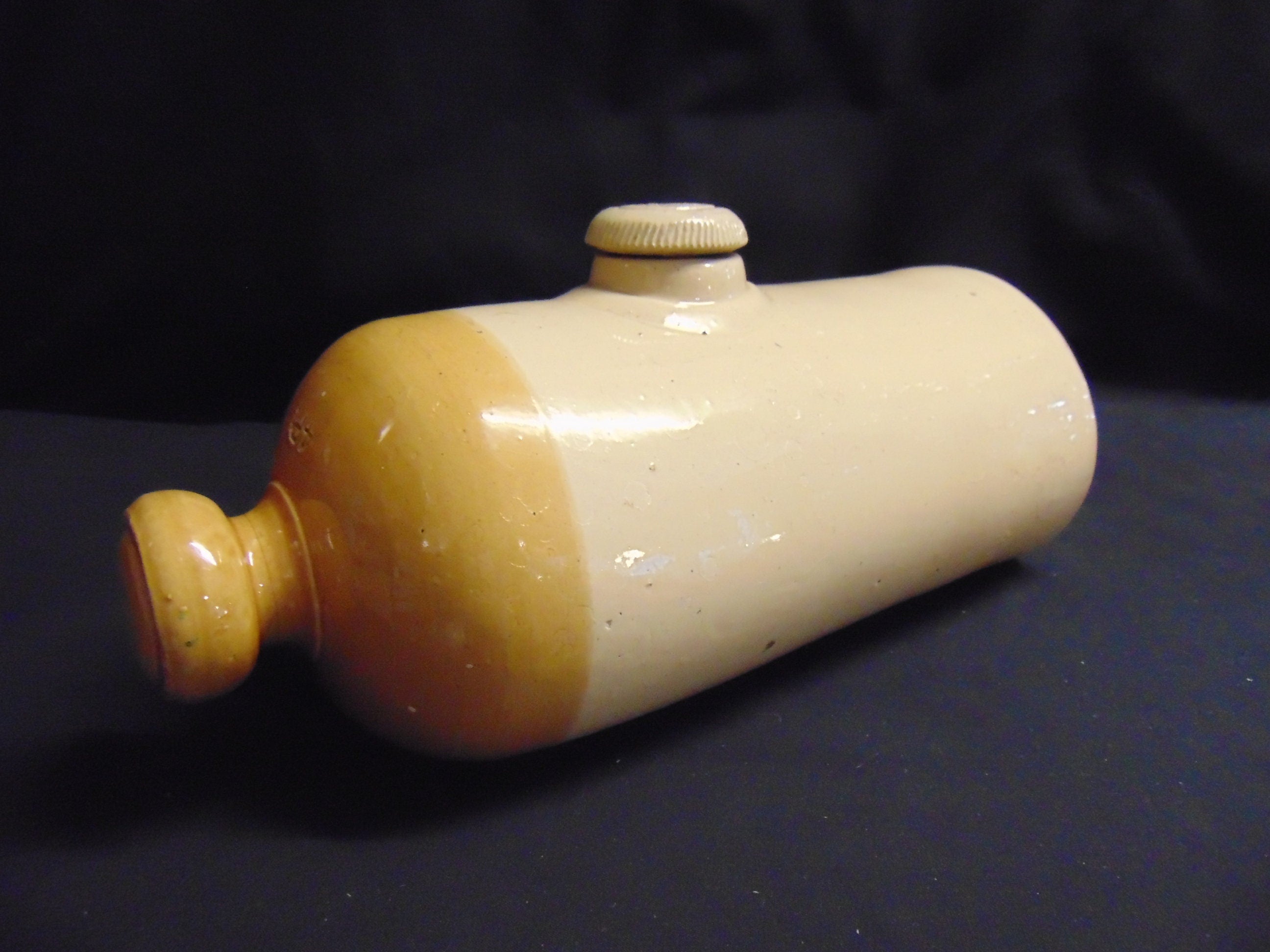 Late 19thC Stoneware Hot Water Bottle - Vince Powell & Co, Bristol