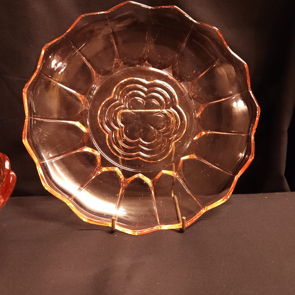 Pink Glass Dessert Dishes - Vintage - Circa 1950's