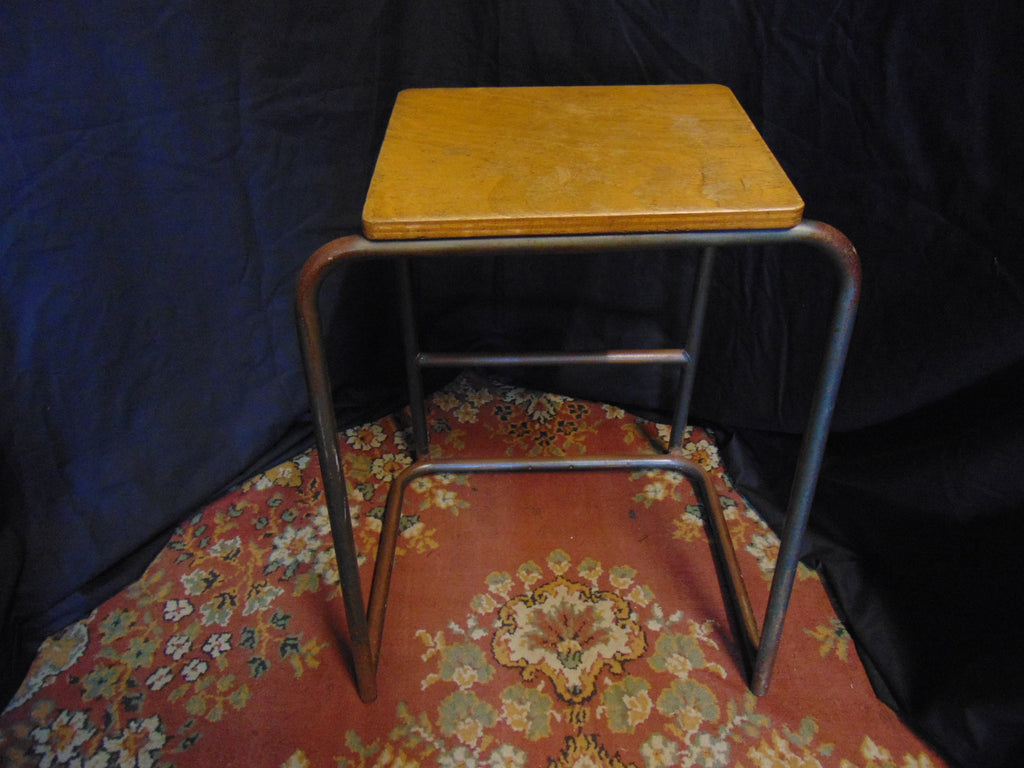 Mid Century School Science Lab Stool