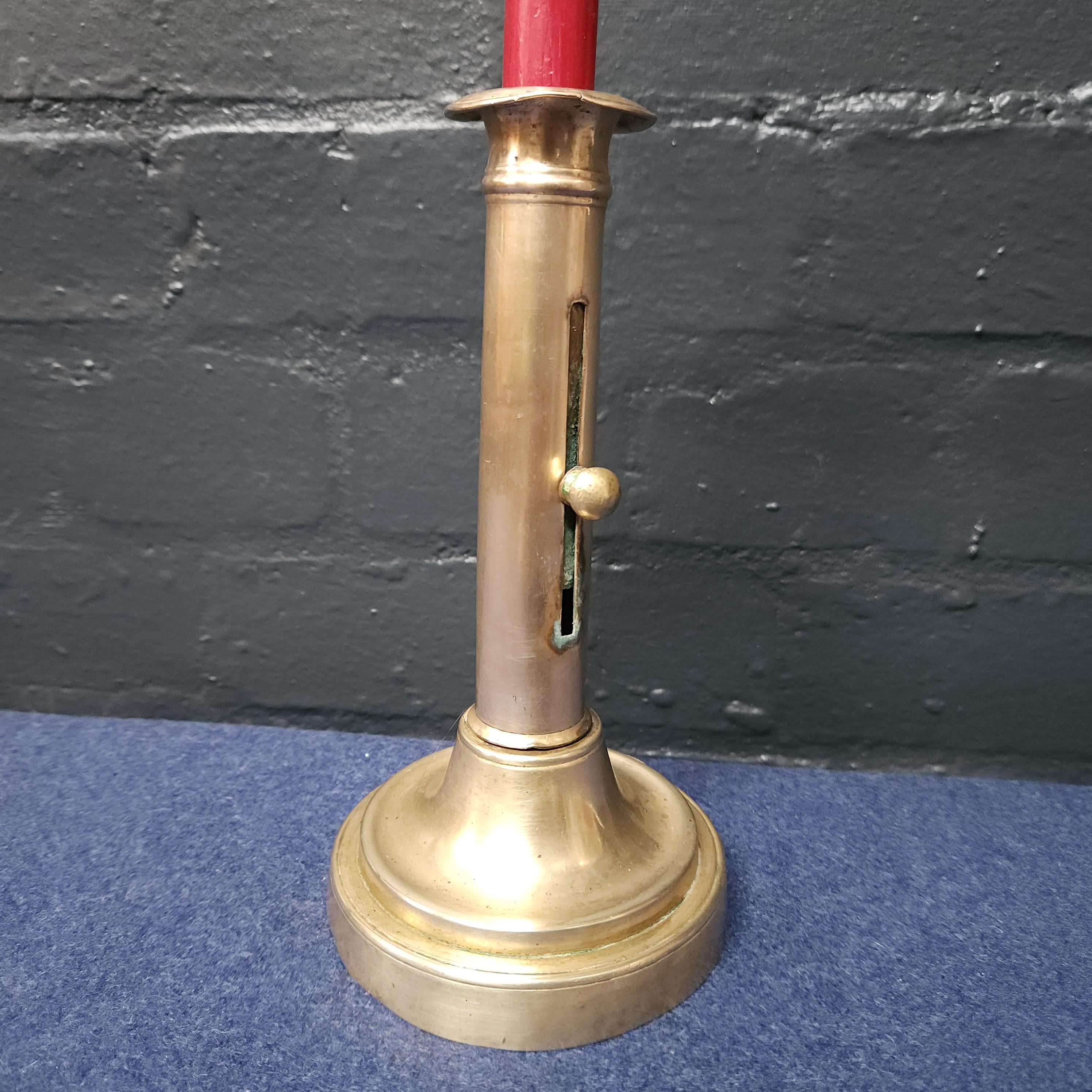 Georgian Brass Candlestick