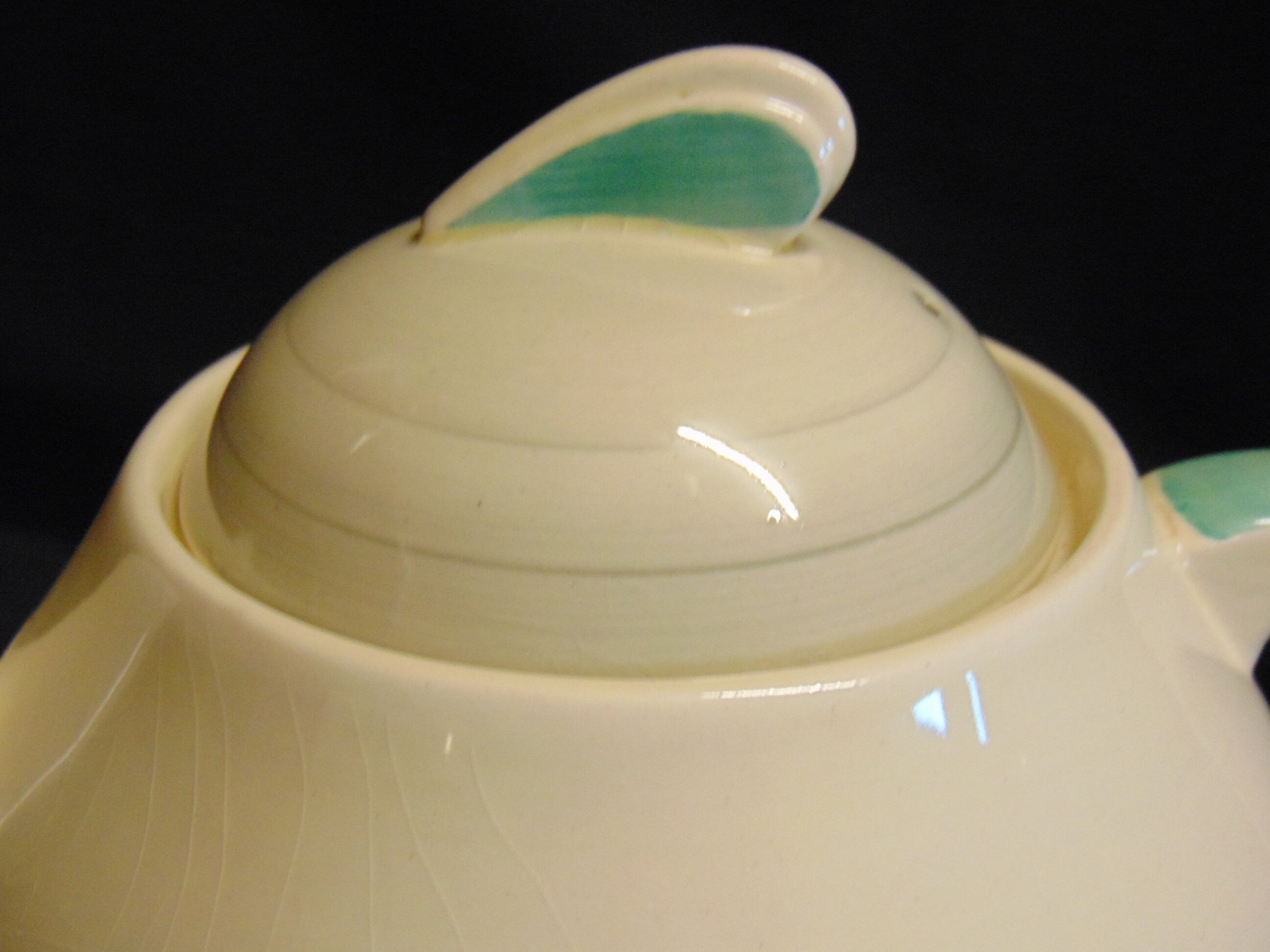 Art Deco Susie Cooper Teapot, Milk Jug and Sugar Bowl