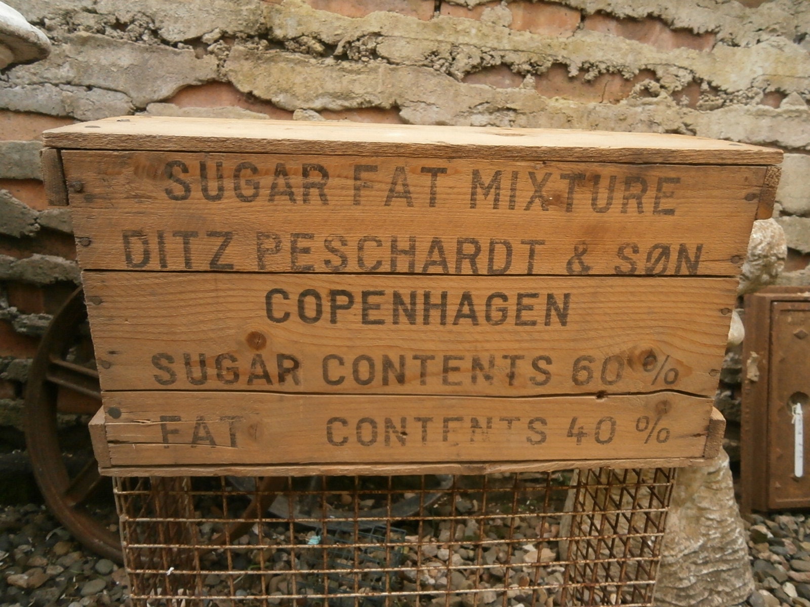 Vintage Wooden Crate -- Vintage