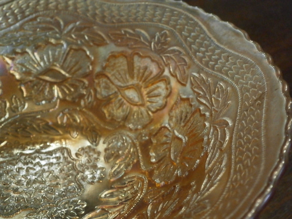 Edwardian Carnival Glass Bowl