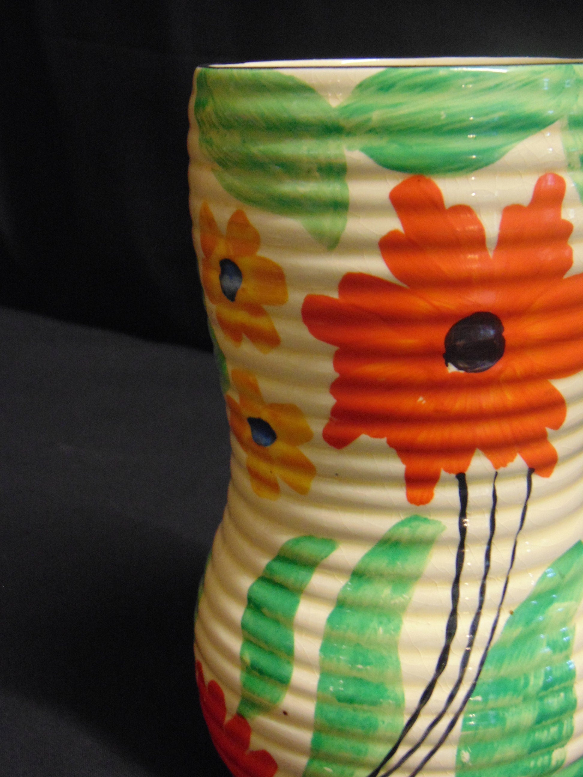 Art Deco Wade Heath Hand Painted Vase
