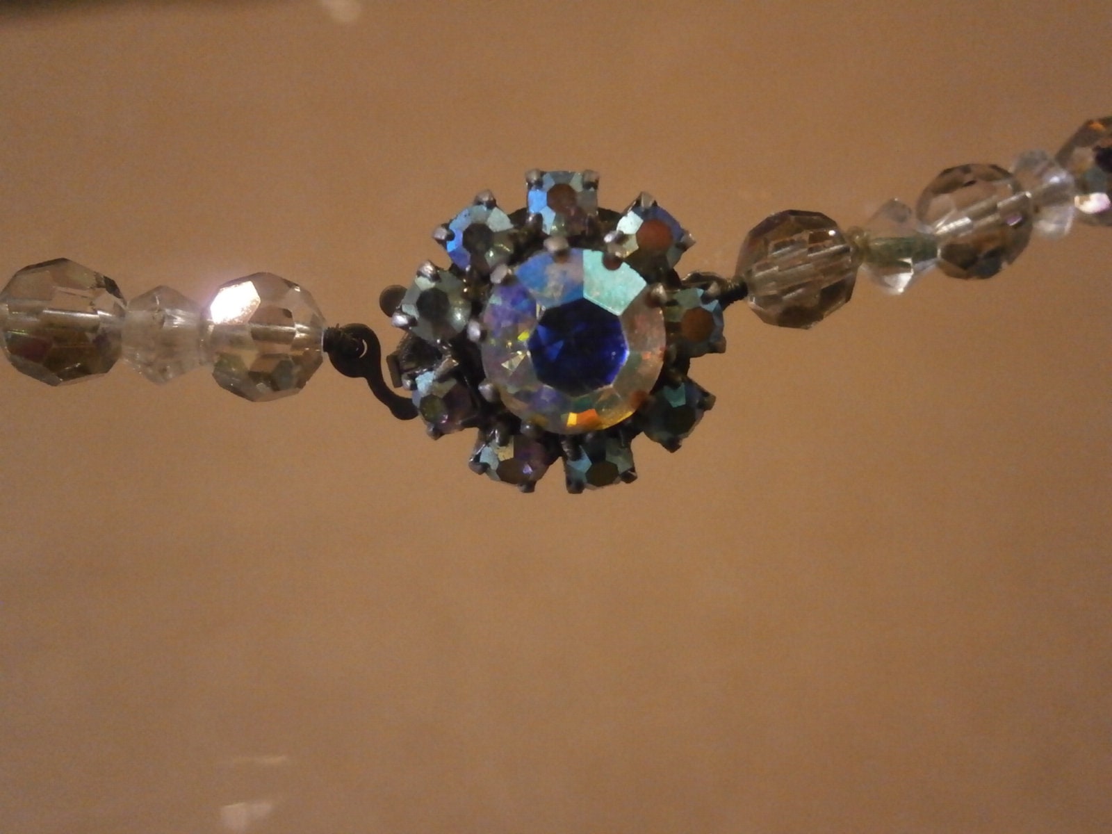 Crystal Glass Necklace - Vintage