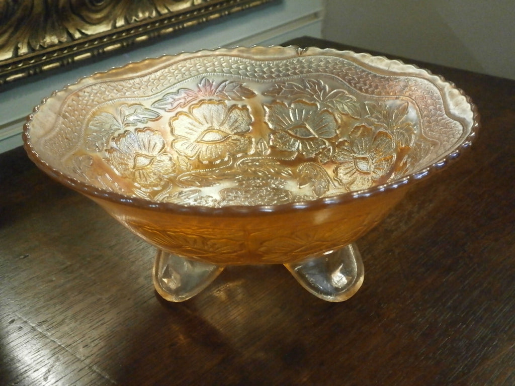 Edwardian Carnival Glass Bowl