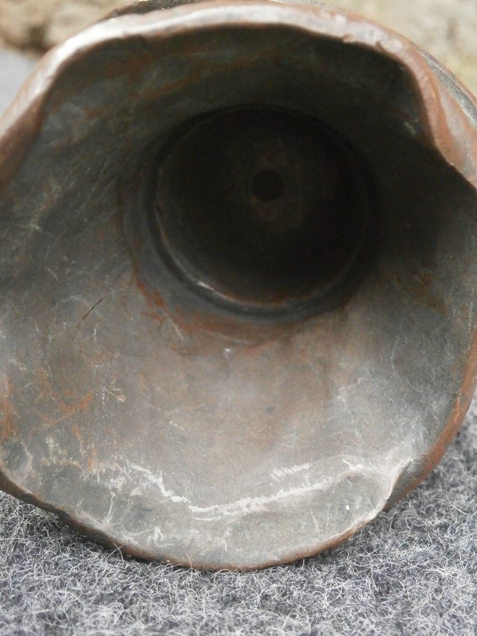 Antique Patinated Bronze Old Bill Car Mascot - Bruce Bairnsfather