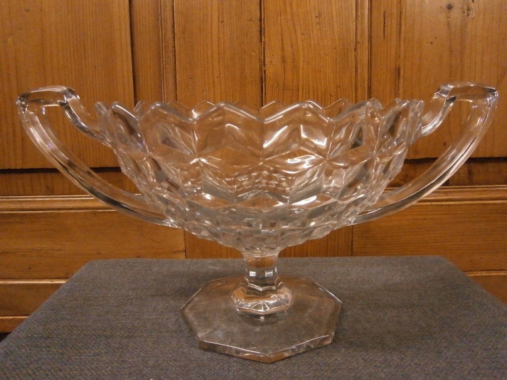 Art Deco Glass Handled Bowl- Vintage