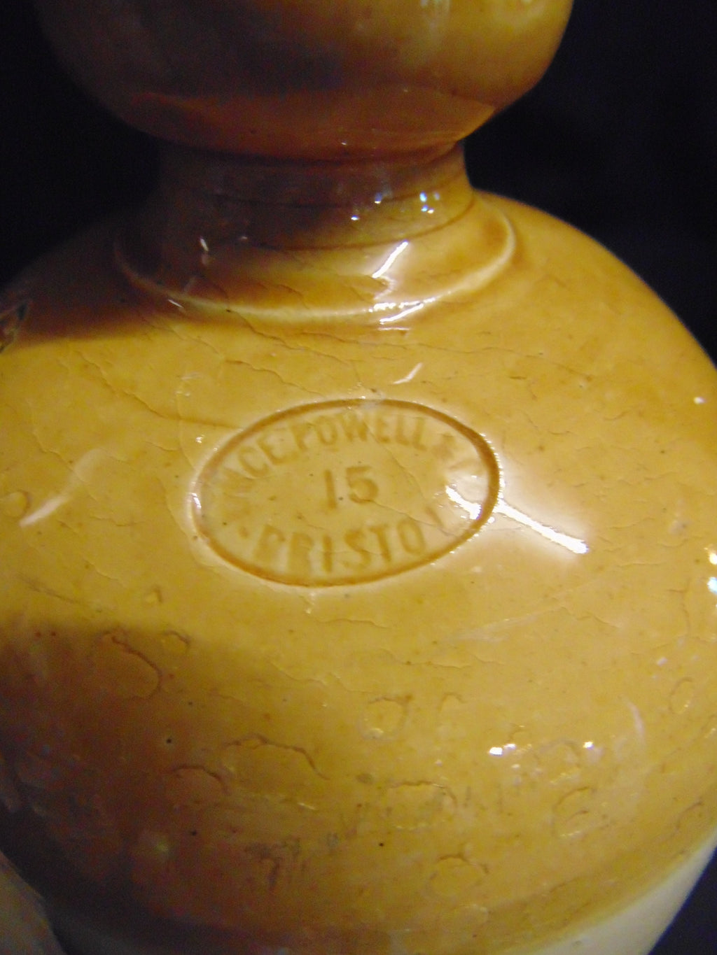 Late 19thC Stoneware Hot Water Bottle - Vince Powell & Co, Bristol