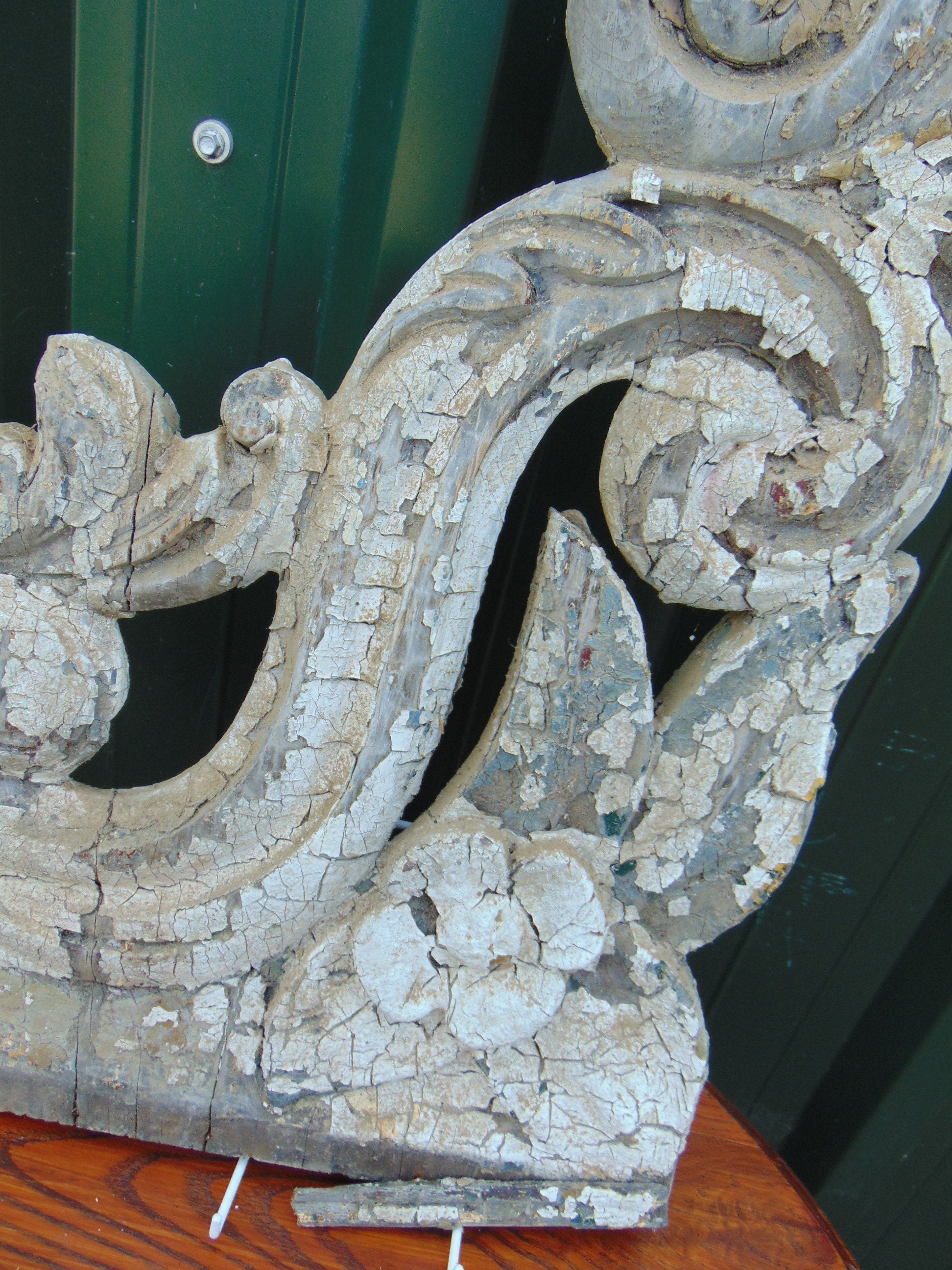 19th Century Carved Wooden Shelf Bracket