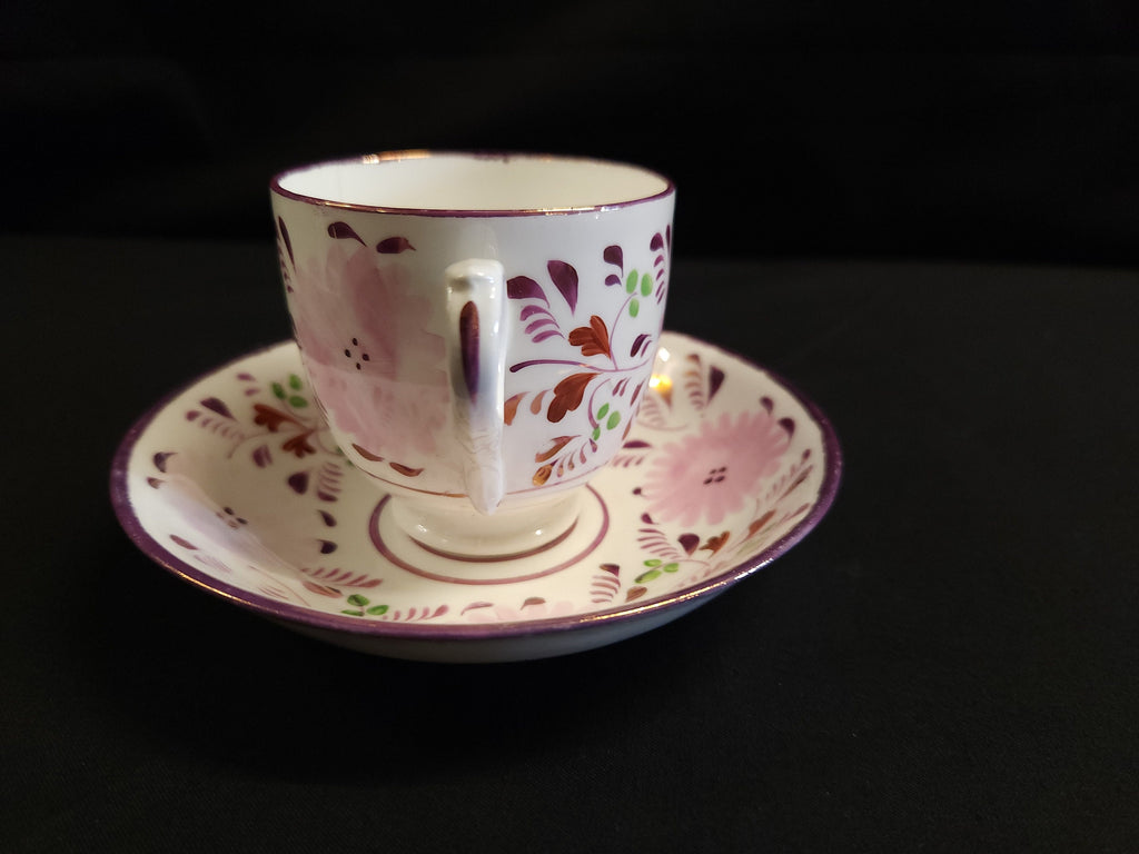 Early 19th Century Pearlware Teacup and Saucer