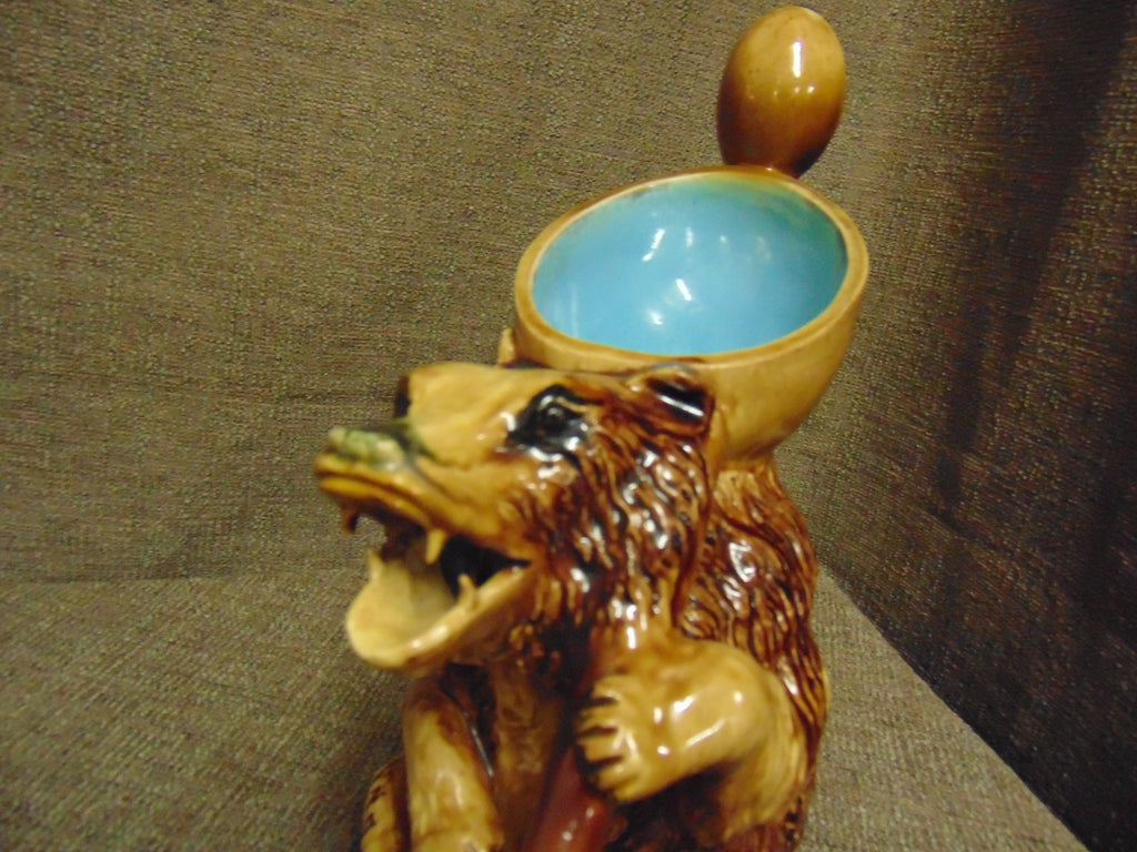 Joseph Holdcroft Majolica Bear Jug - Victorian circa 1875
